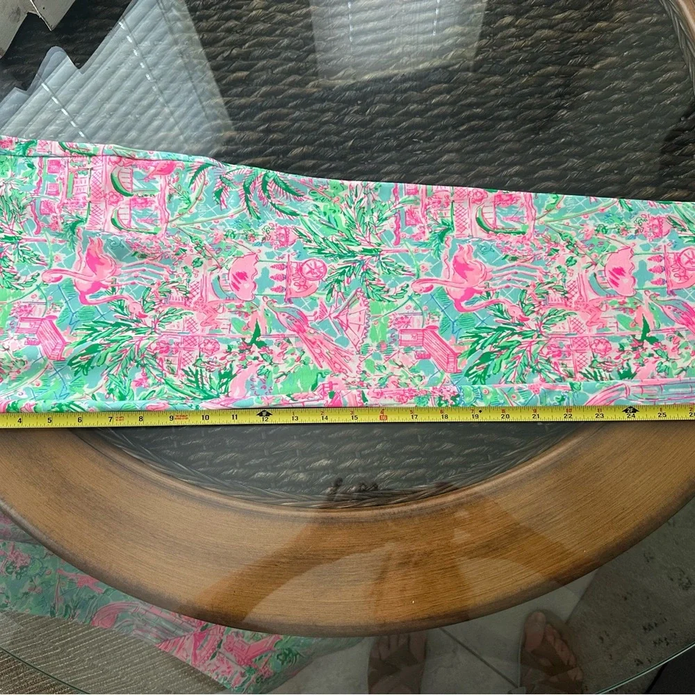 Lily Pulitzer Colorful Flamingo Print Slacks - Picture 8 of 9